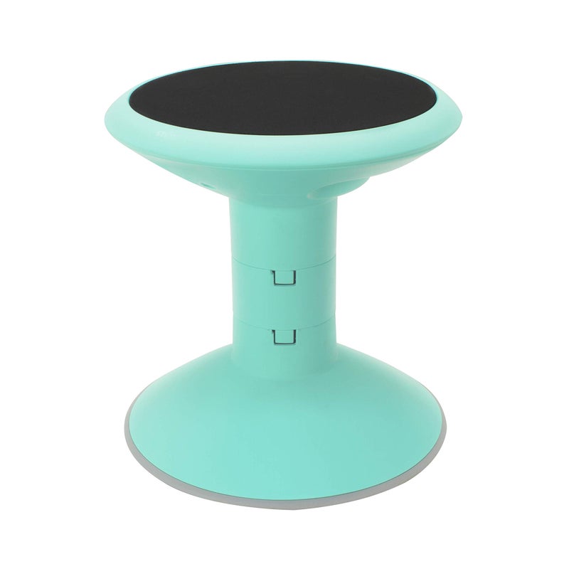 Storex Wiggle Stool â€“ Active Flexible Seating for Classroom and Home Study, Adjustable 12-18 Inch Height, Teal (00306U01C) - Image 1